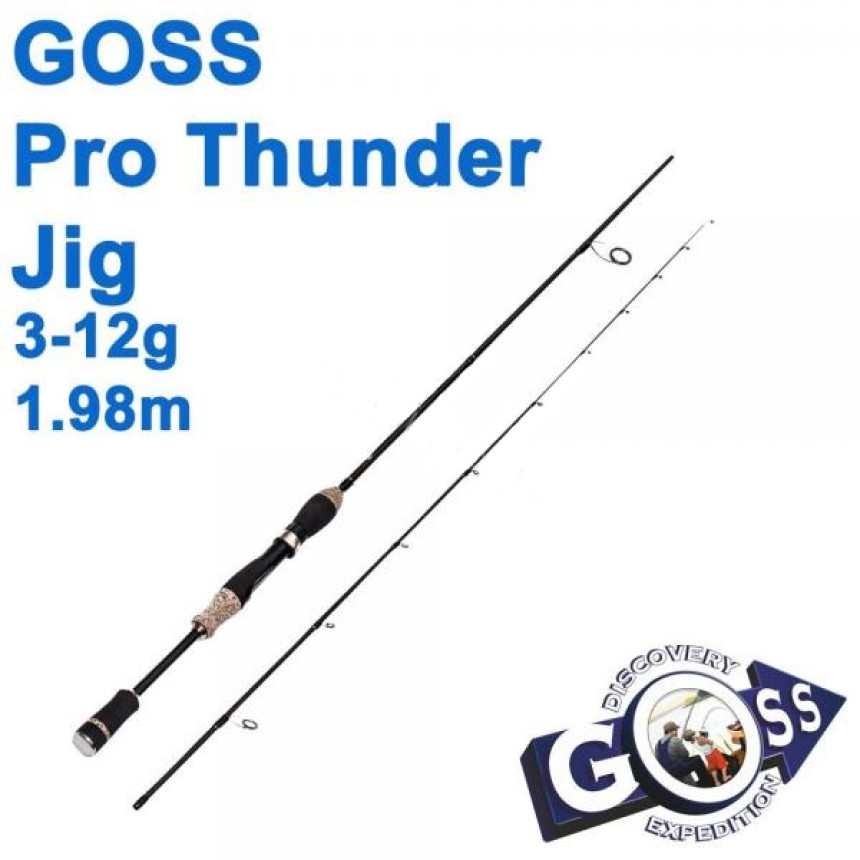 Спінінговое вудилище  ШТ2 Goss pro thunder jig  A08-198 3-12G   1,98М 