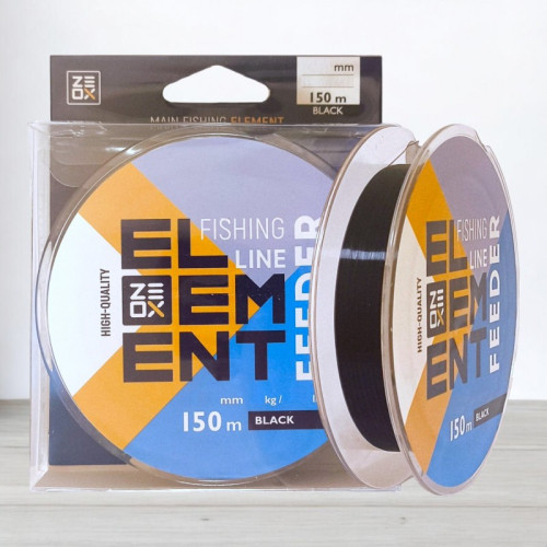 Волосінь ZEOX Element Feeder Black, 150м, 0,330мм