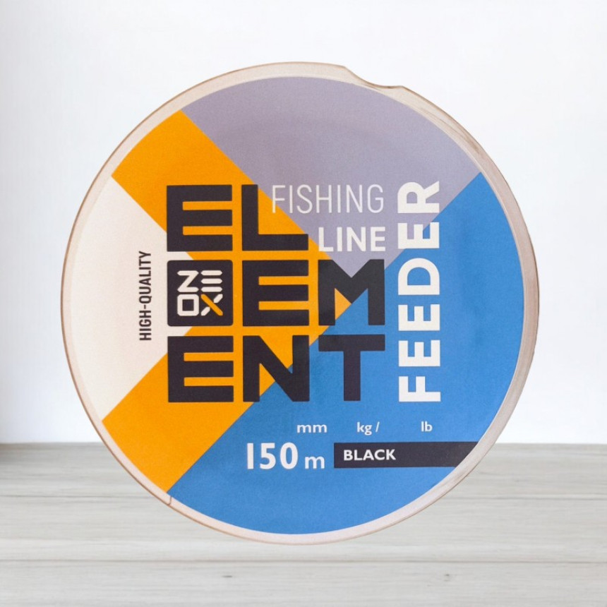 Волосінь ZEOX Element Feeder Black, 150м, 0,330мм