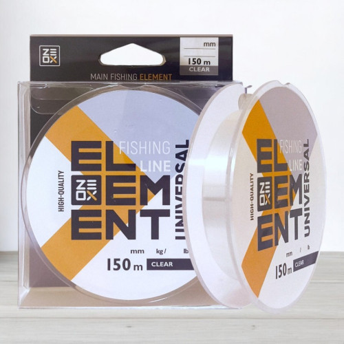 Волосінь ZEOX Element Universal Clear, 150м, 0,405мм