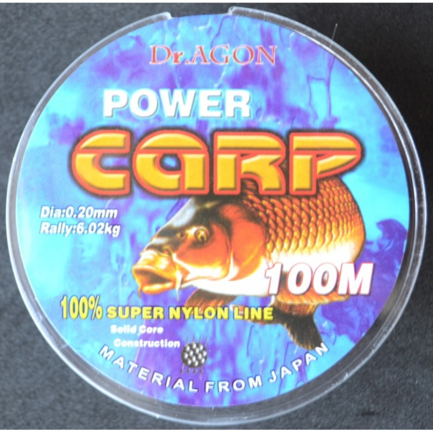 Рибальська волосінь DrAGON Power Carp, 100м., діаметр 0,20мм