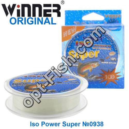 Волосінь Winner Original Iso Power Super №0938 100м 0,25 мм *