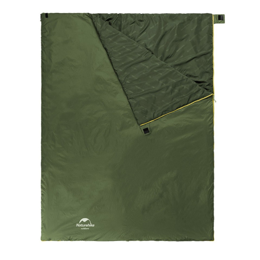 Спальний мішок Naturehike LW180 Mini NH21MSD04, лівий, темно-зелений