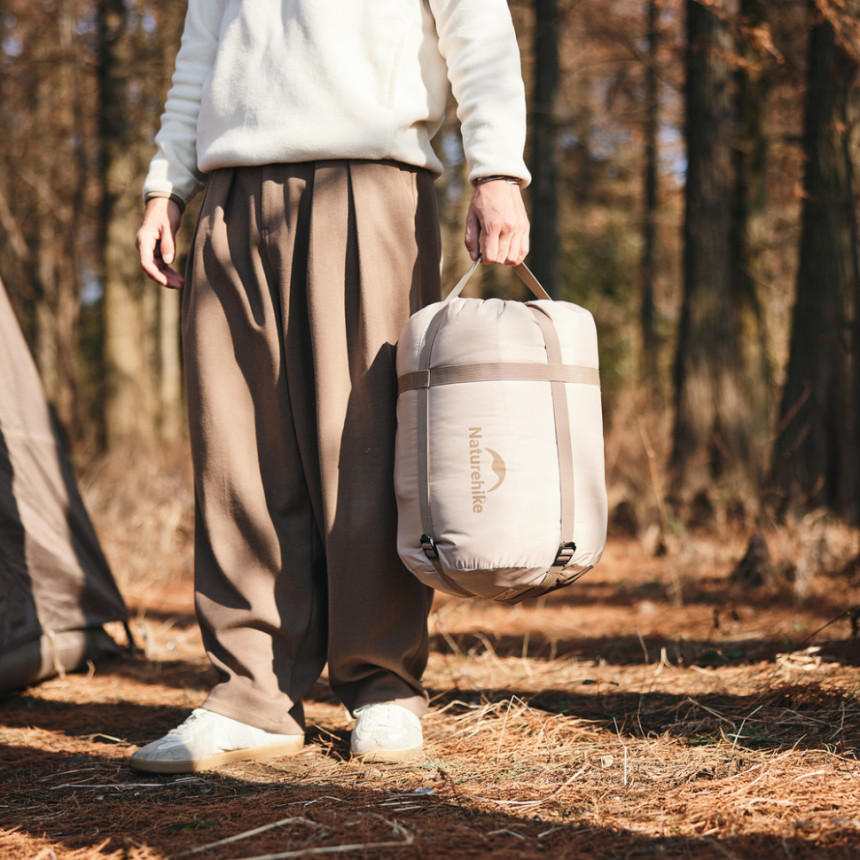 Спальний мішок двомісний Naturehike CNK2300019, коричневий