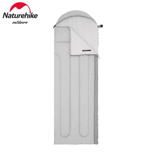 Спальник з капюшоном Naturehike L250 NH21MSD07, (9°C), правий, сірий Спальник з капюшоном Naturehike L250 NH21MSD07, (9°C), правий, сірий