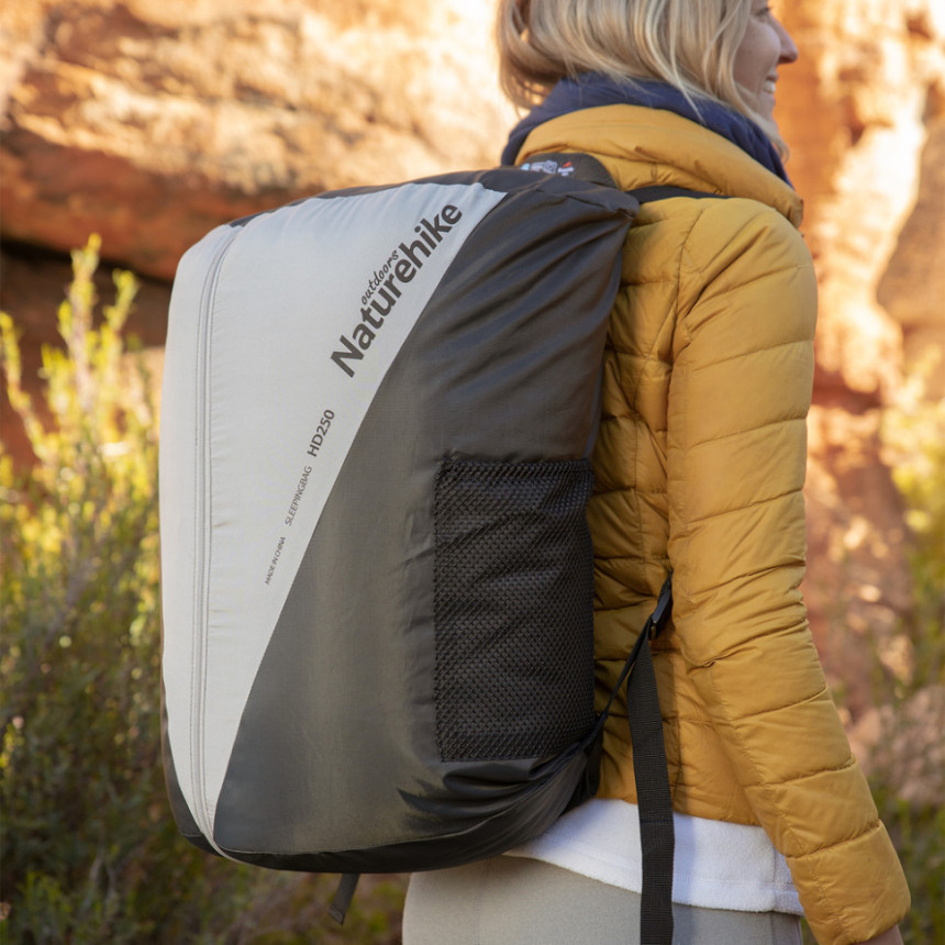 Спальний мішок двомісний Naturehike NH21MSD05, блакитний