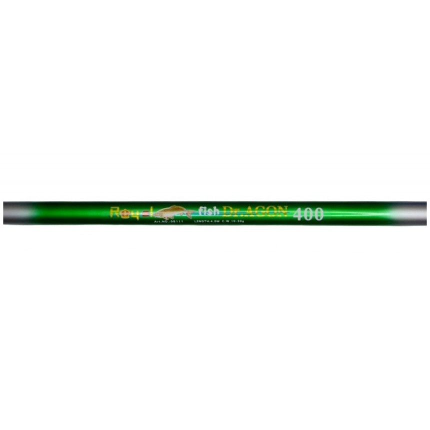 Вудка для риболовлі, з кільцями, DrAGON Royal Fish, тест 10-30г, довжина 4,0м