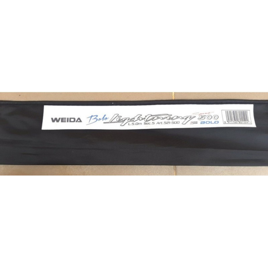 Рибальська вудка Weida Bolo Light Wing sport з кільцями (521), довжина 5м