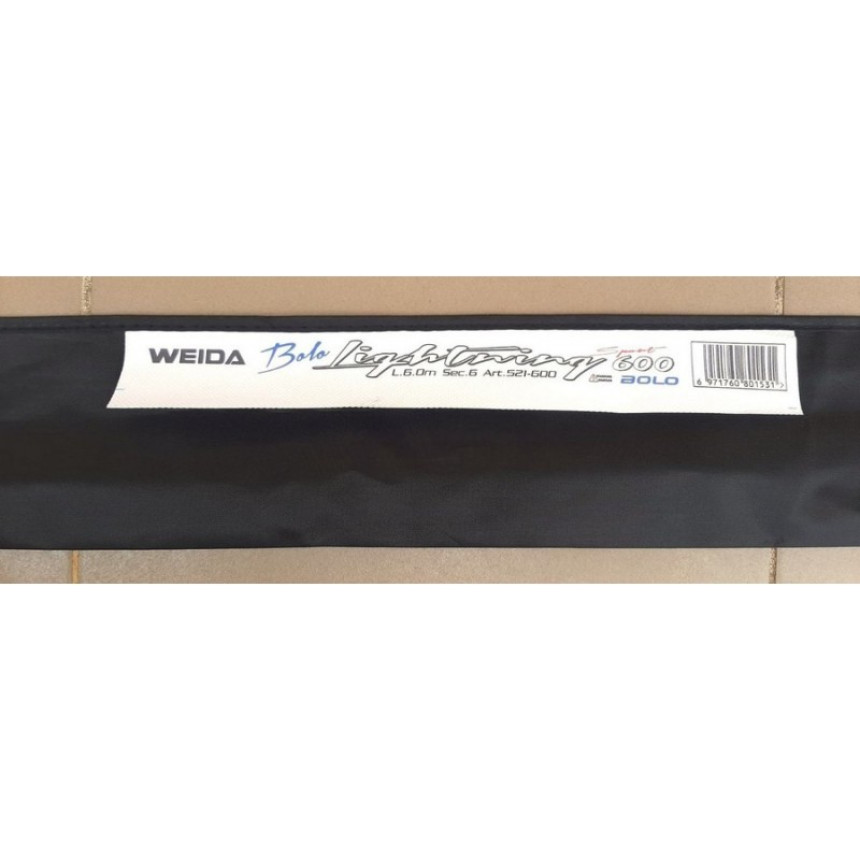 Рибальська вудка Weida Bolo Light Wing sport з кільцями (521), довжина 6м