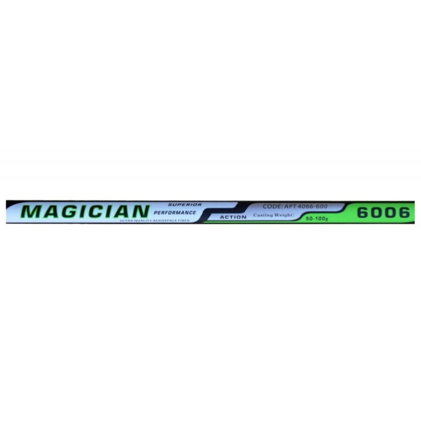 Вудка для риболовлі, з кільцями, Feima Magician 4066, тест 50-100г, довжина 6,0м