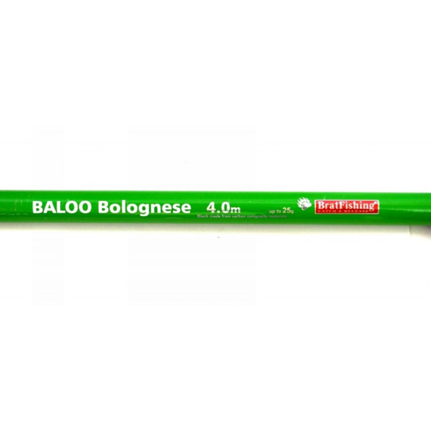 Болонська вудка BratFishing Baloo Bolognese з кільцями, 4м