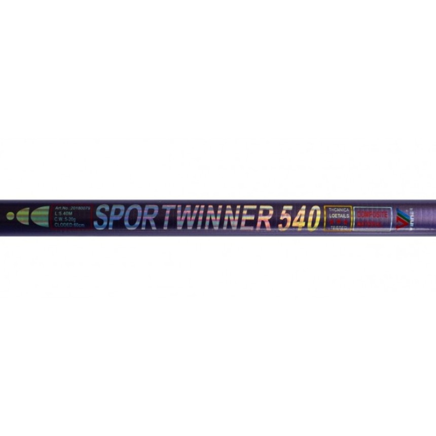 Рибальська вудка, без кілець Sport Winner, тест 5-20г, довжина 5,4м