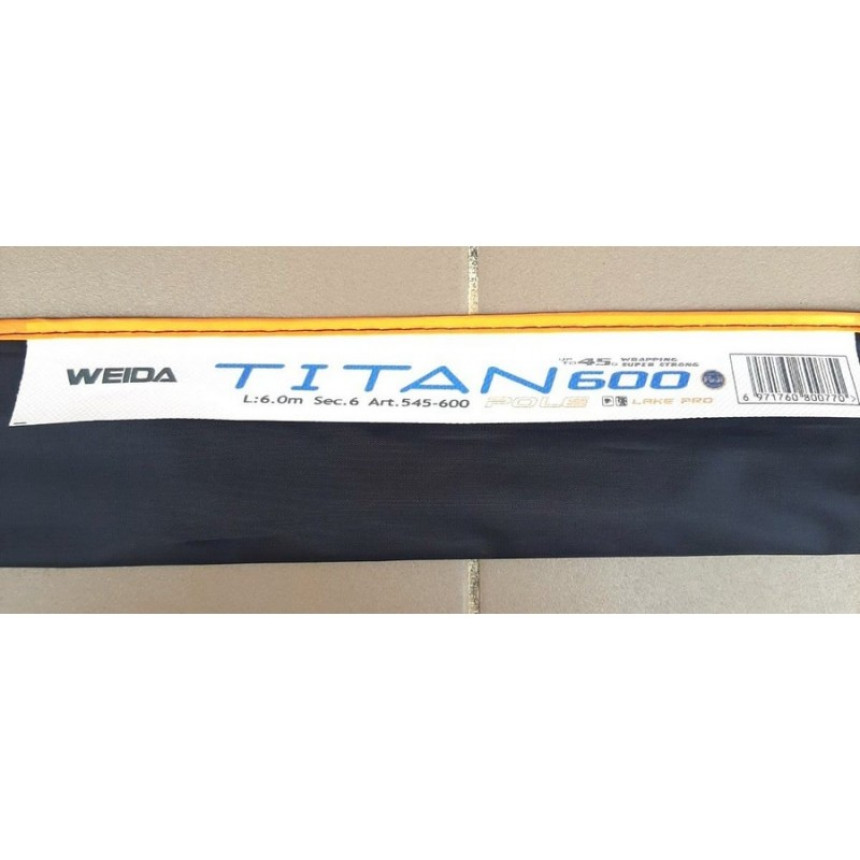 Вудка Weida Titan Pole без кілець (545), довжина 6м