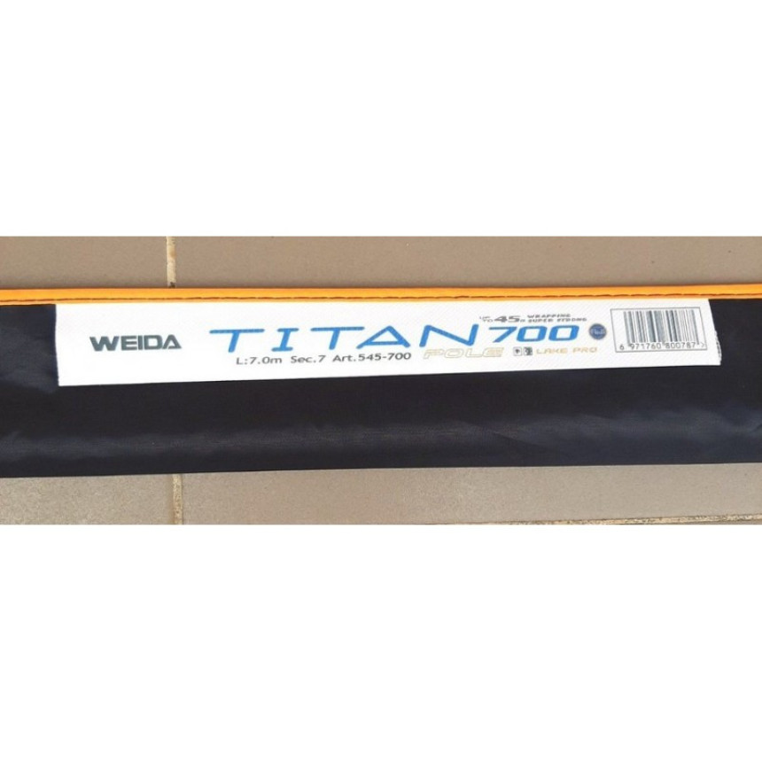 Вудка Weida Titan Pole без кілець (545), довжина 7м