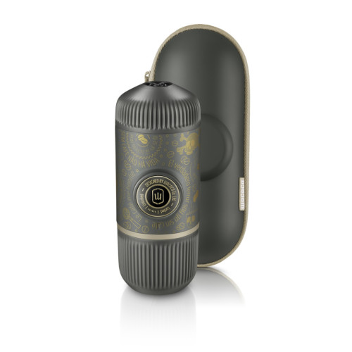 Портативна еспресо-кавоварка Wacaco Nanopresso темно-сіра з чохлом Портативна еспресо-кавоварка Wacaco Nanopresso темно-сіра з чохлом