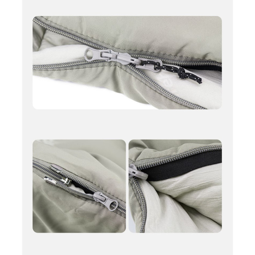Спальний мішок з капюшоном Naturehike M300 NH20MSD02, зелений, лівий