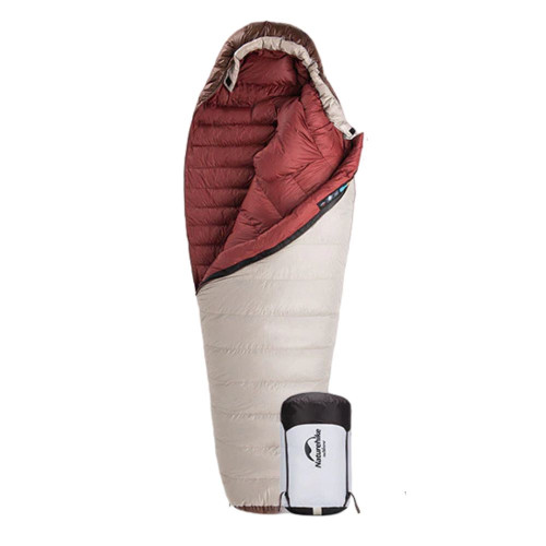Спальник з натуральним пухом Naturehike Snowbird NH20YD001,p-р L, коричневий 560 г Спальник з натуральним пухом Naturehike Snowbird NH20YD001,p-р L, коричневий 560 г